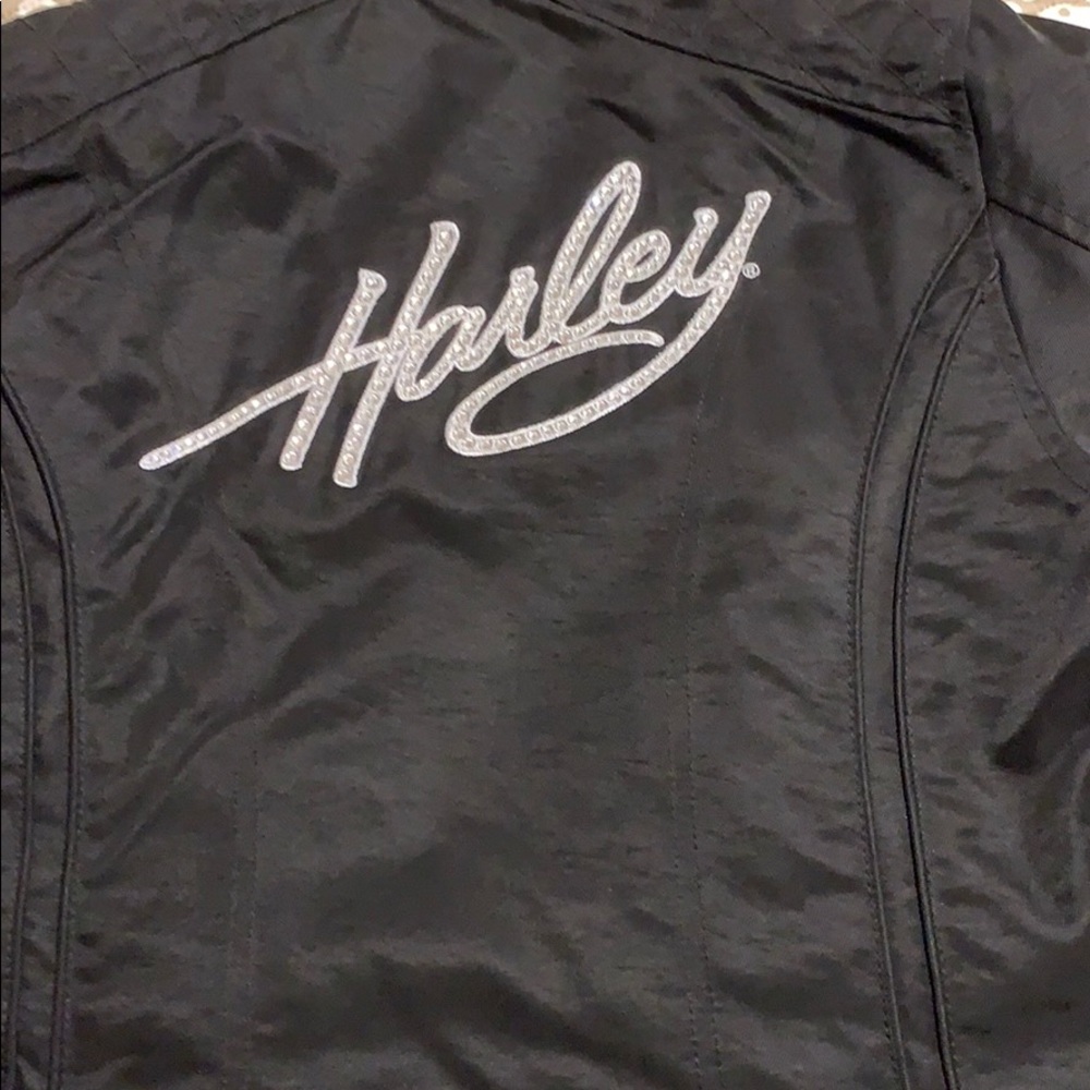 Black Harley Davidson Riding Jacket - Picture 2 of 3
